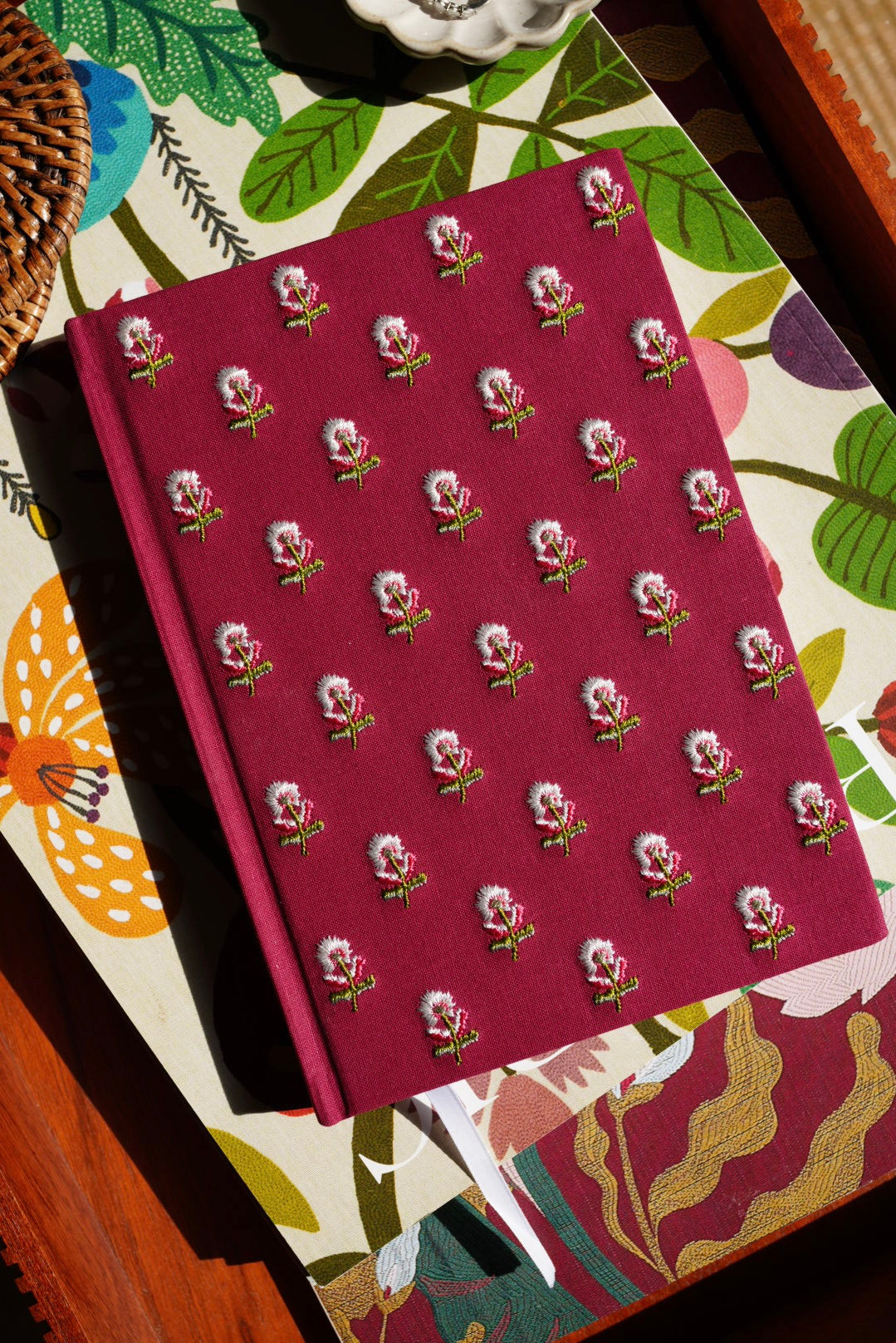 Garden Party Embroidered Journal