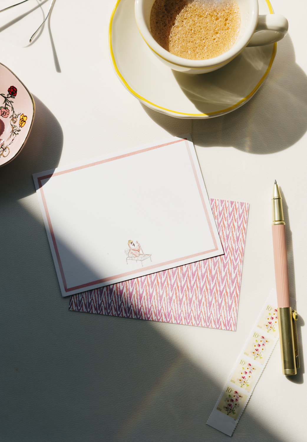 Tipsy Flamingo Stationery Set