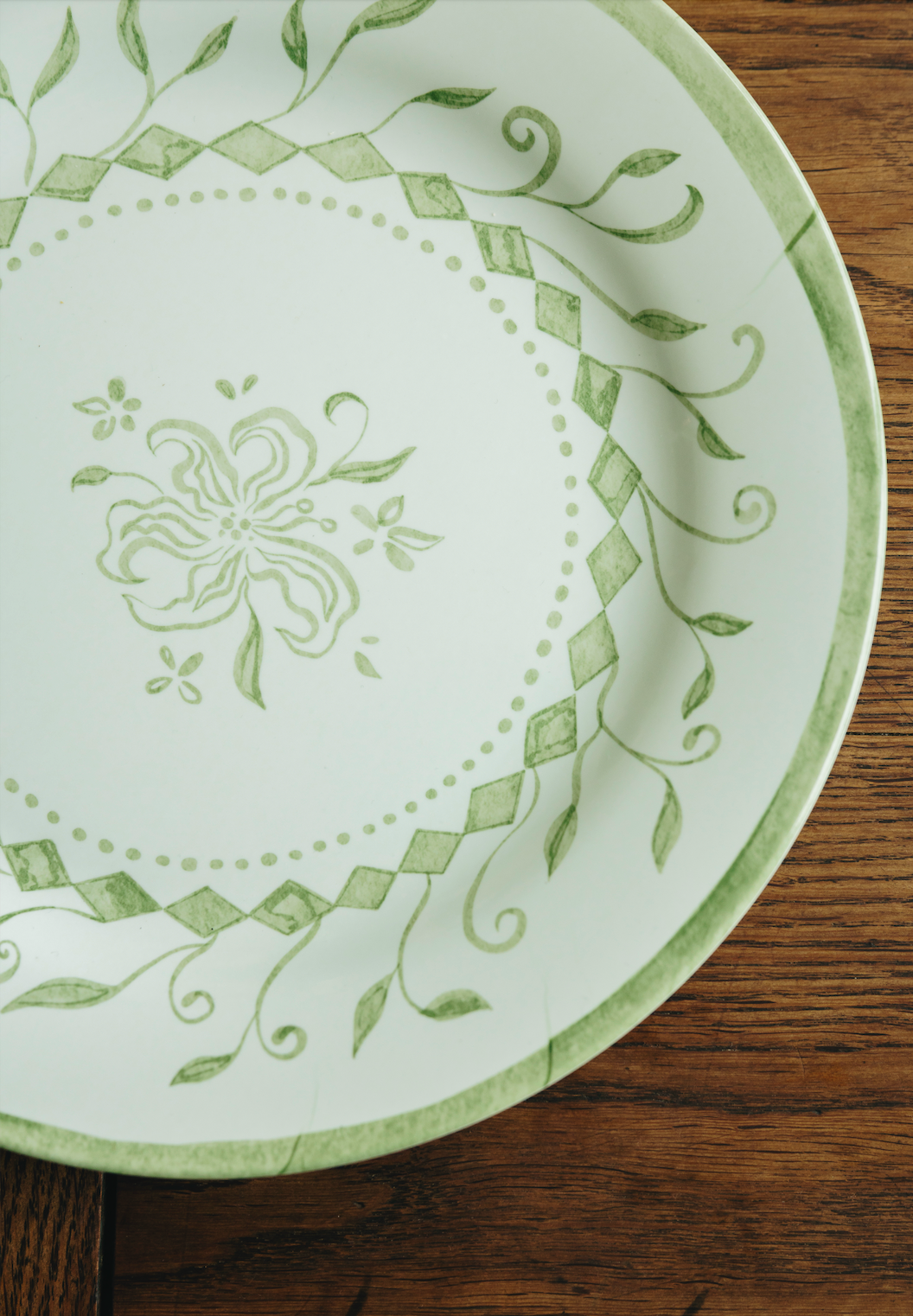 Botanical Melamine Plate, Sage