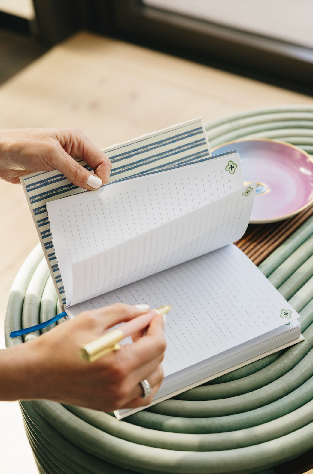 Lattice Embroidered Journal