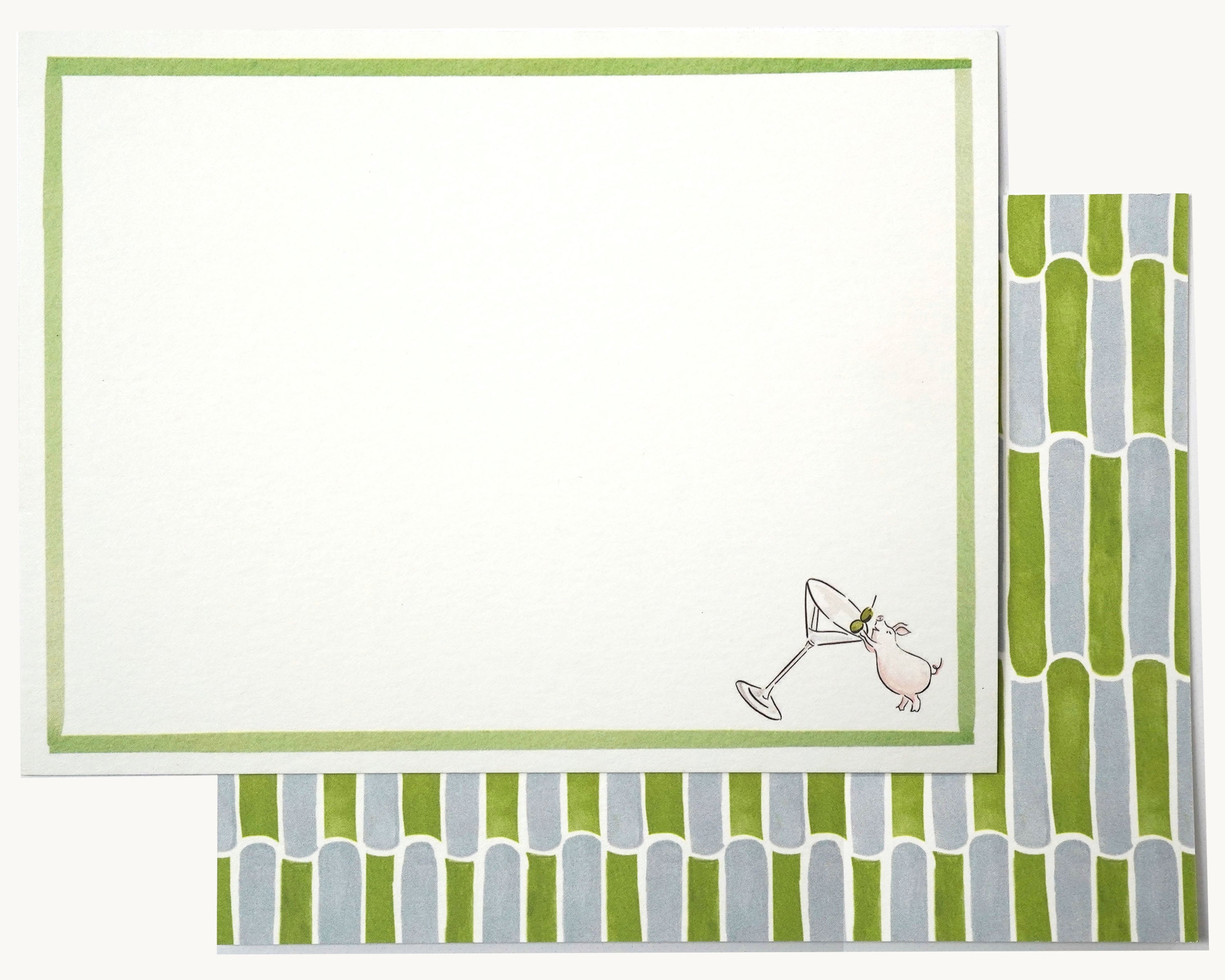 Tipsy Pig Stationery Set