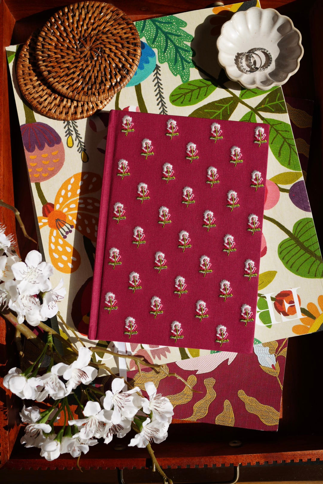 Garden Party Embroidered Journal