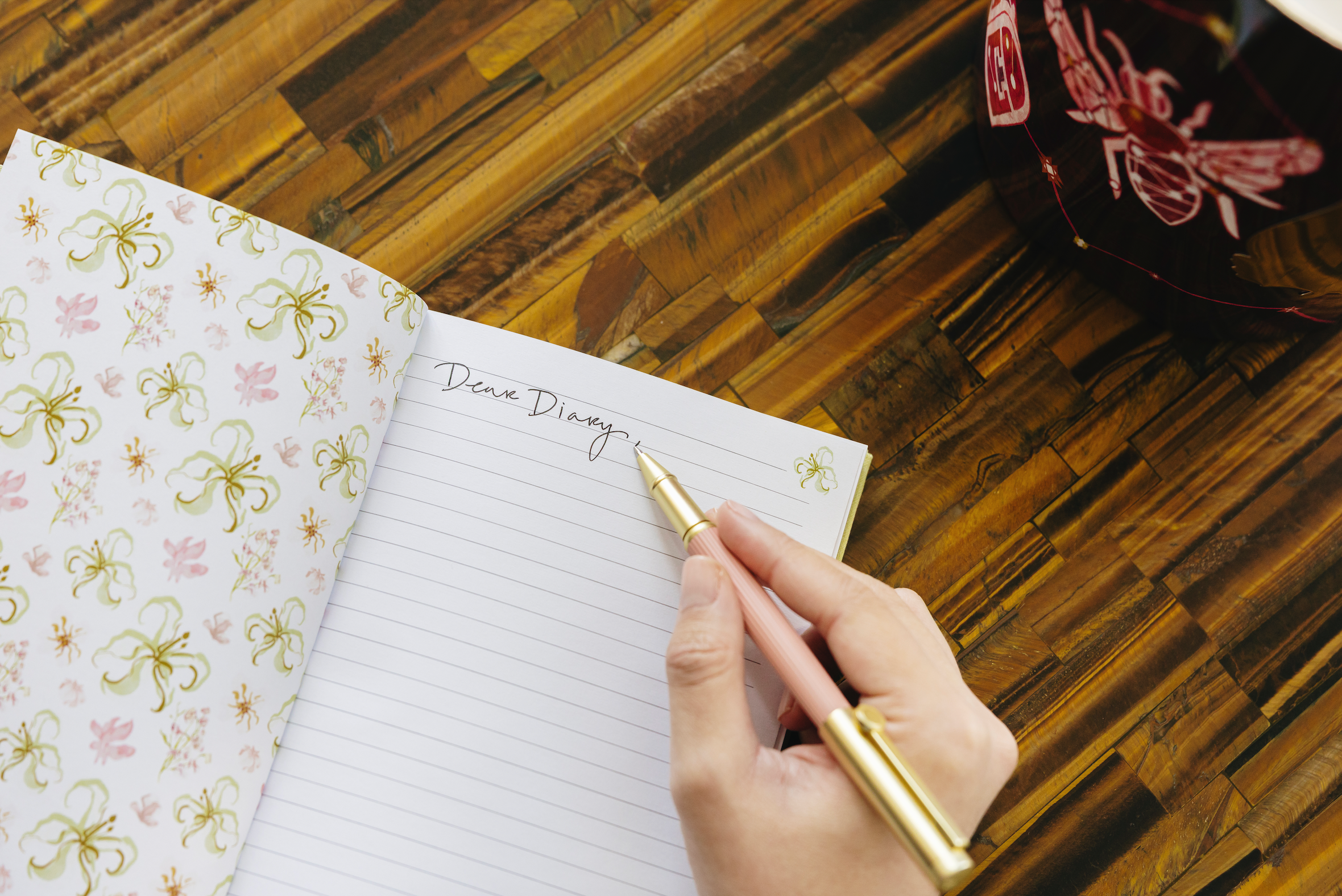 Lily Embroidered Journal