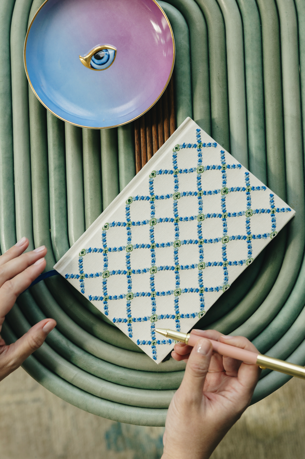 Lattice Embroidered Journal