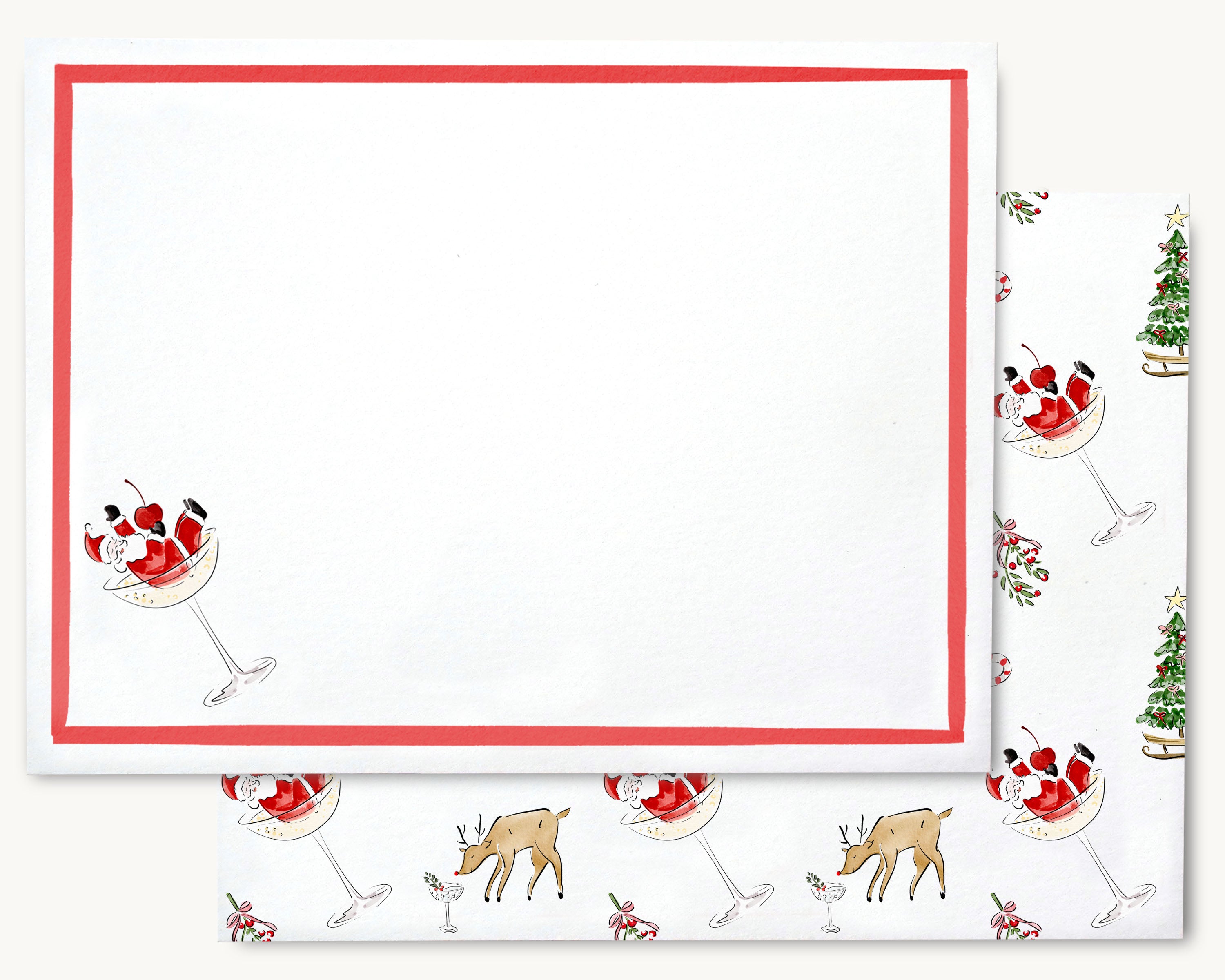 Tipsy North Pole Stationery Set